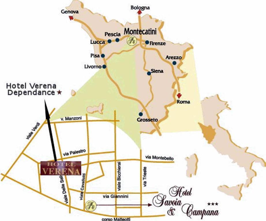 Verena Dependance Savoia & Campana Montecatini Terme Exteriér fotografie
